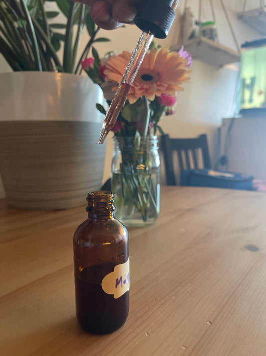 Mullein Tincture – Natural Lung Cleanse & Respiratory Support Drops (Organic, Alcohol Extract)